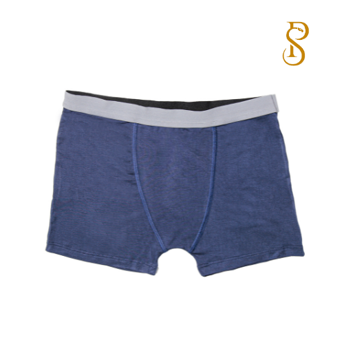 Cueca Boxer Viscose Azul