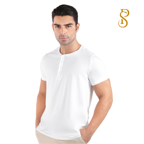 Camiseta Henley Egípcio Gola Padre