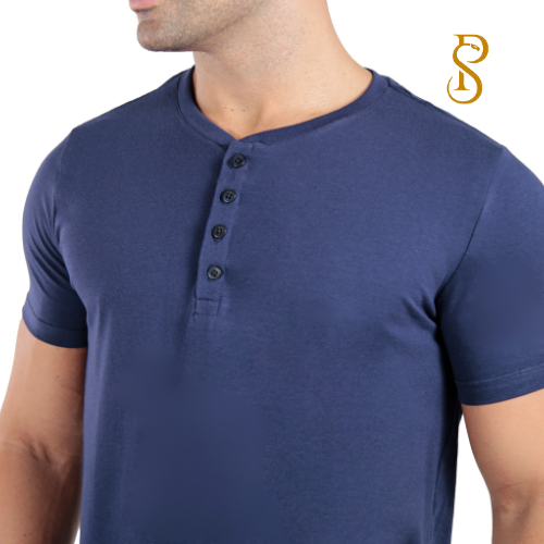 Camiseta Henley Egípcio Gola Padre