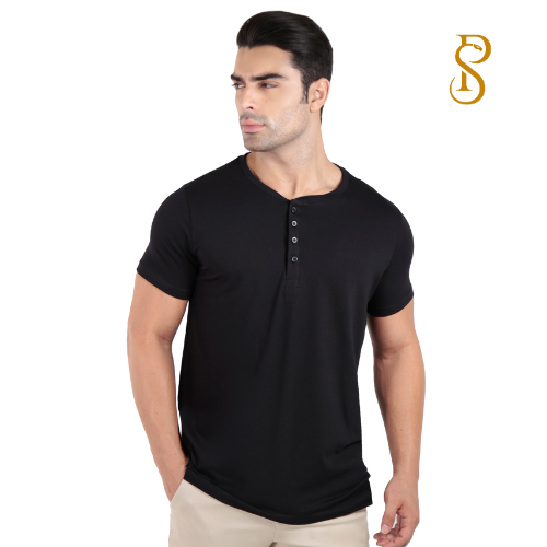 Camiseta Henley Egípcio Gola Padre