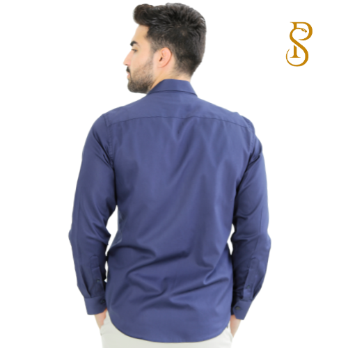 Camisa Manga Longa Slim Fit Básica Lisa