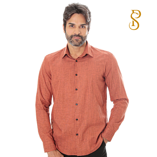Camisa Social Manga Longa Slim Fit Flamê