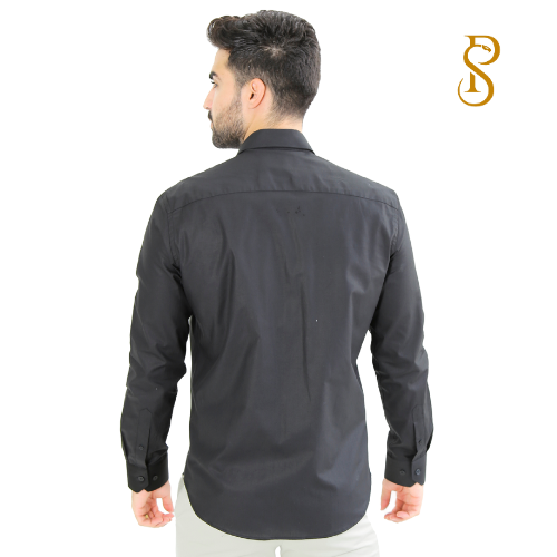 Camisa Manga Longa Slim Fit Básica Lisa