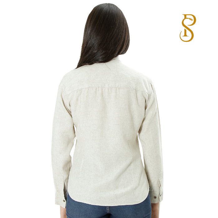 Camisa Manga Longa Donna Básica