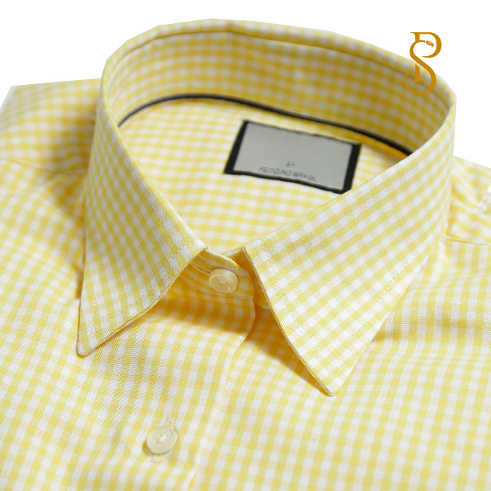 Camisa Manga Longa Linho Donna Xadrez
