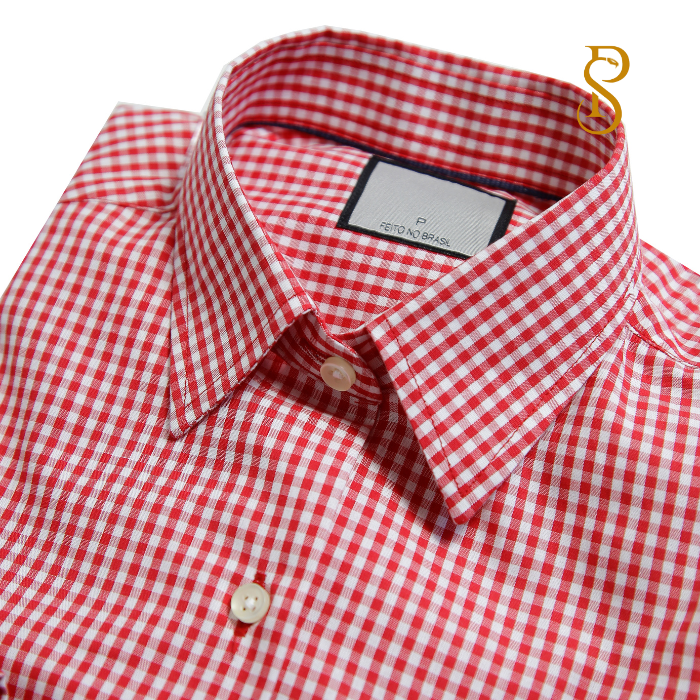 Camisa Manga Longa Linho Donna Xadrez