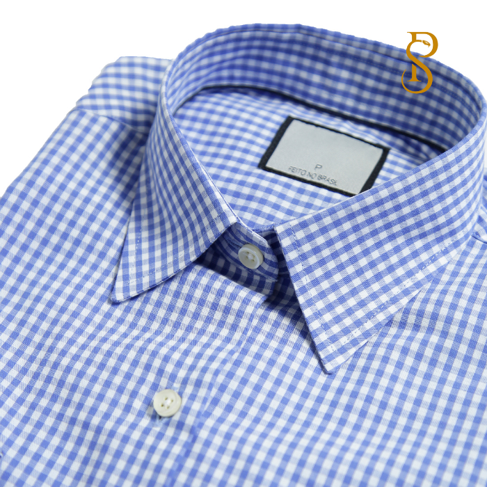Camisa Manga Longa Linho Donna Xadrez