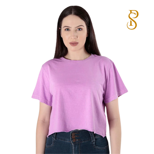 Cropped Stoned Color