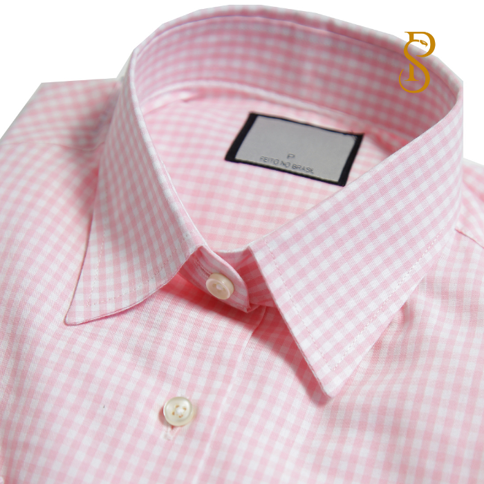 Camisa Manga Longa Linho Donna Xadrez