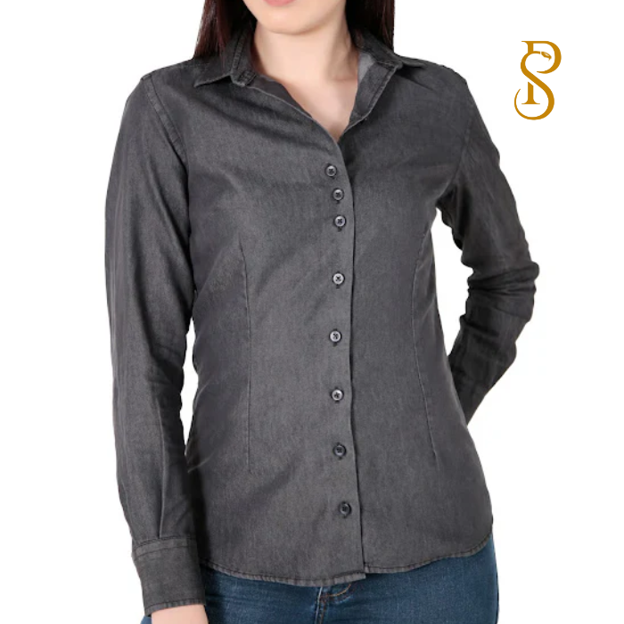 Camisa Manga Longa Donna Jeans River