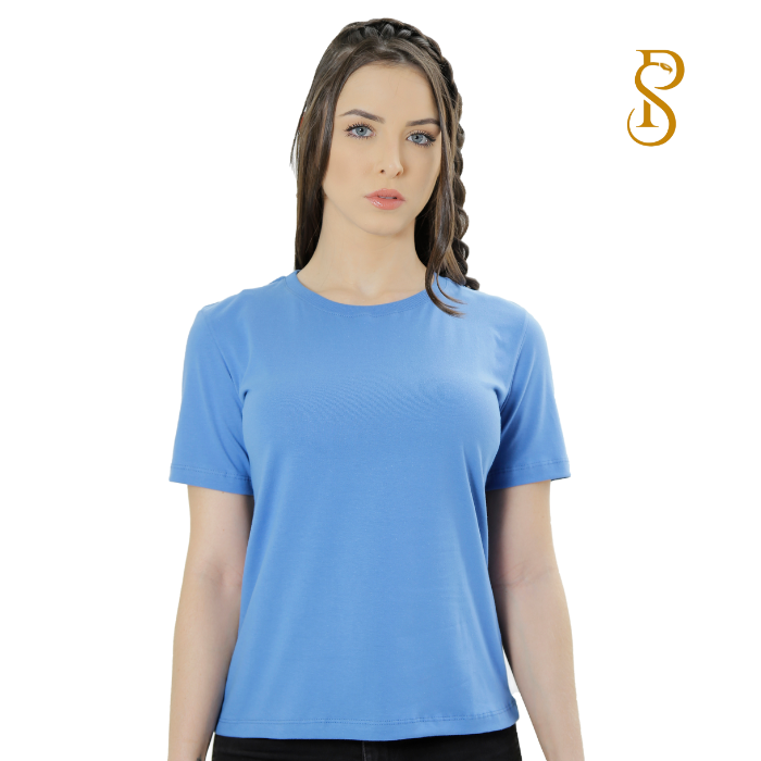 Camiseta Feminina T-Shirt Baby Long Gola Redonda
