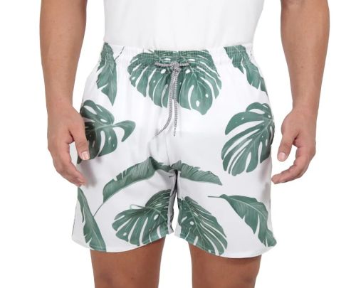 Short Praia Estampado Com Elastano