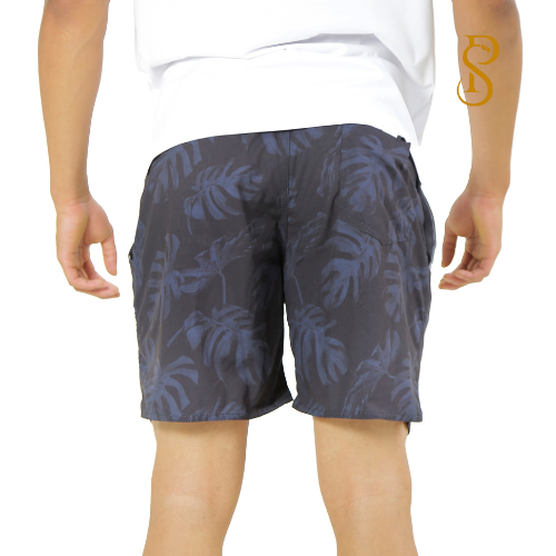 Short Praia Estampado Com Elastano