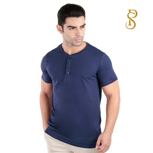 Camiseta Henley Egípcio Gola Padre