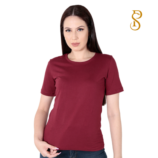 Camiseta T-Shirt Algodão Egípcio Feminina Premium