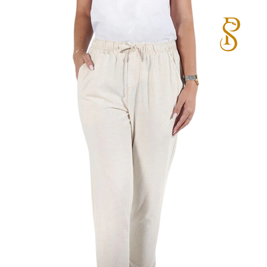 Calça Jogger Linho Natural Donna