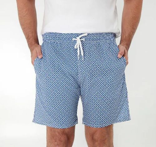 Short Praia Estampado Com Elastano